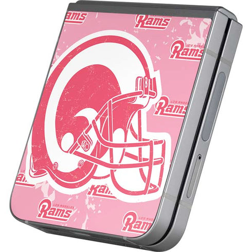 NFL Los Angeles Rams Pink Logo Blast Galaxy Z Flip6 Skin